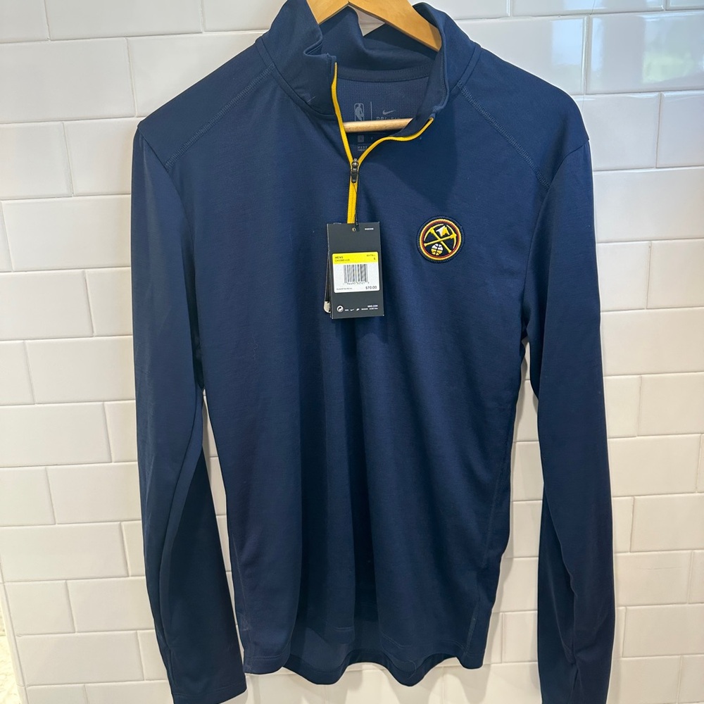 NWT Nike Denver Nuggets 1/4 Zip Pullover